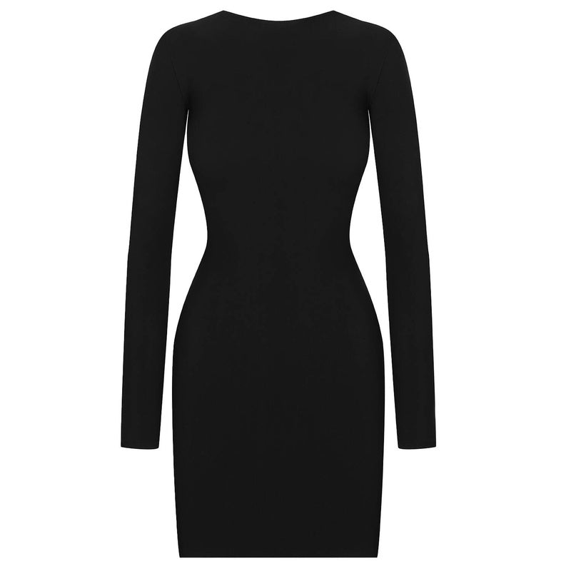 Vestido curto com costas abertas Nuit Infinie