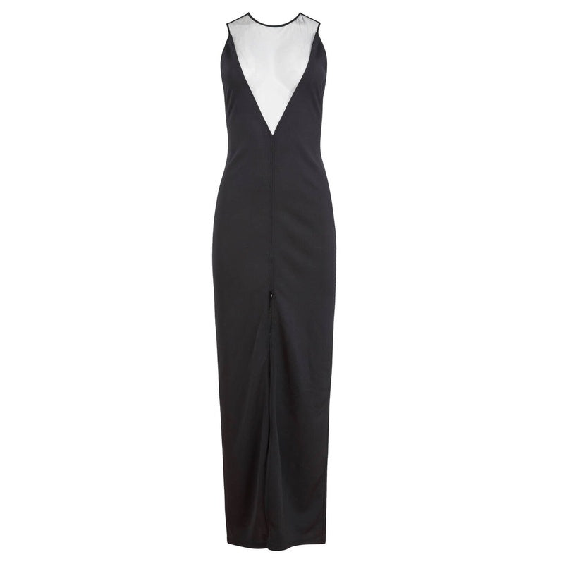 Vestido longo bordado
