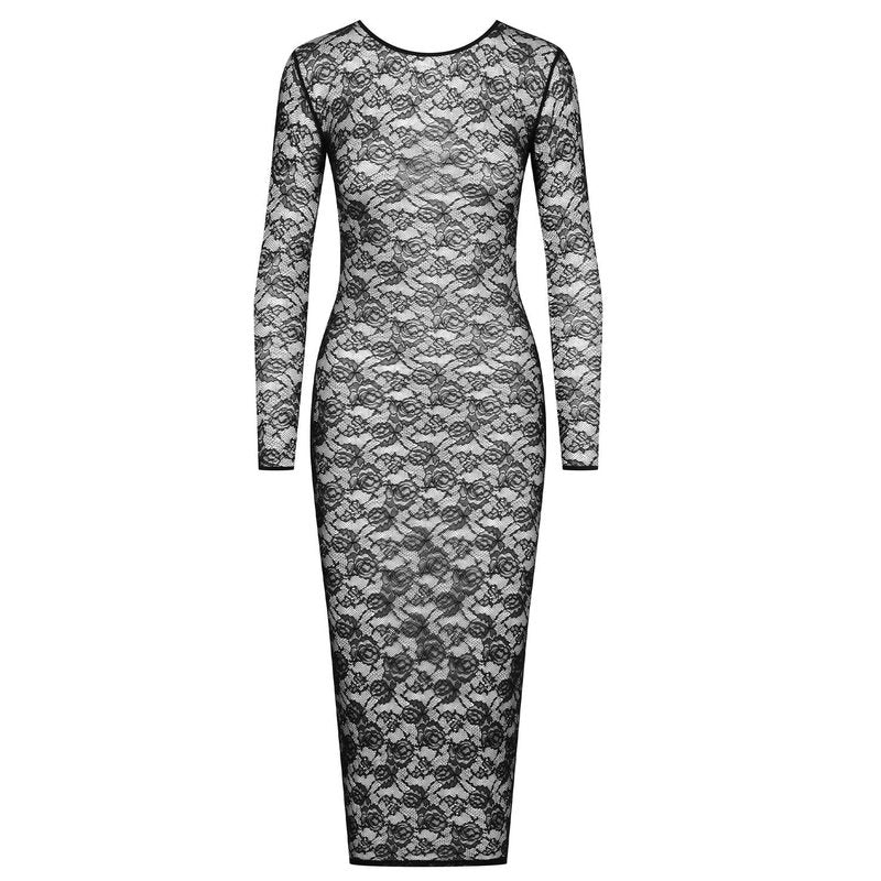 Vestido de Renda manga longa Flashback