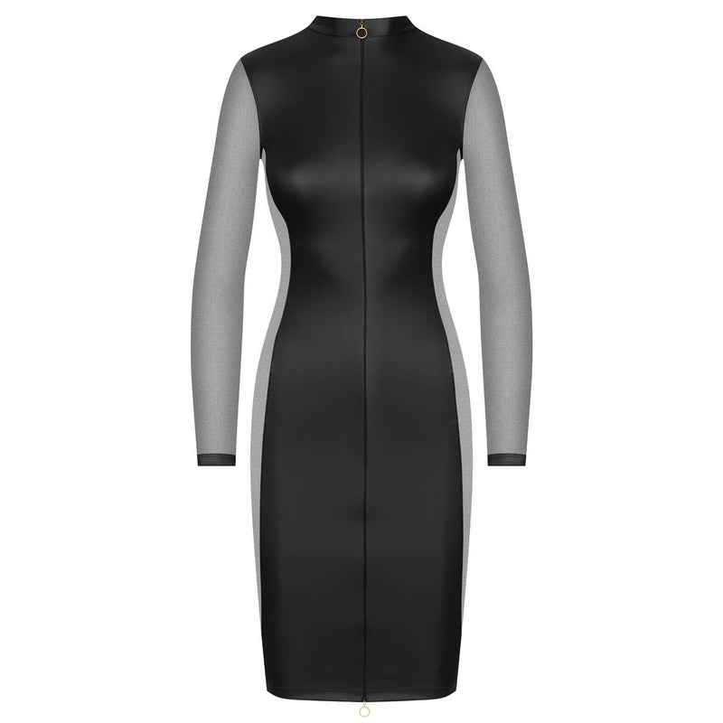 Vestido com abertura mangas compridas Chambre Noire