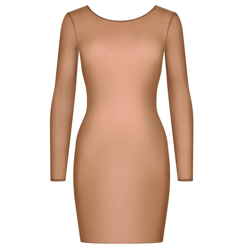 Vestido curto com costas abertas French Kiss Light Sienna