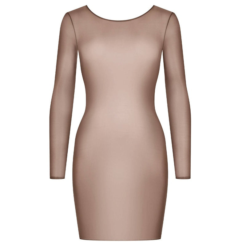 Vestido curto com costas abertas French Kiss Light Moka