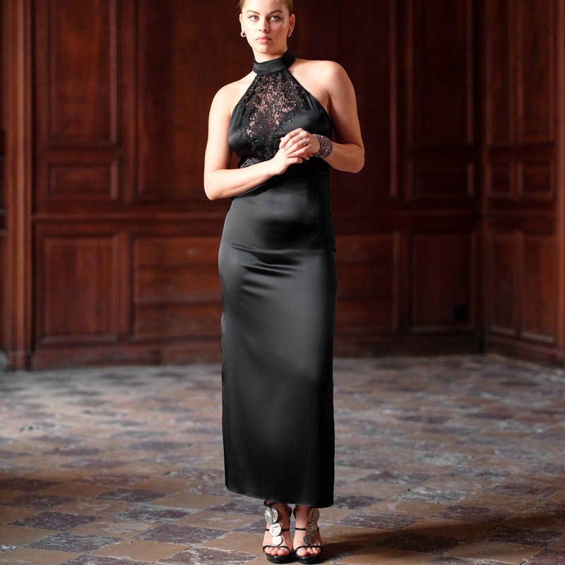 Lingerie Noturna Vestido longo de Seda Volupia