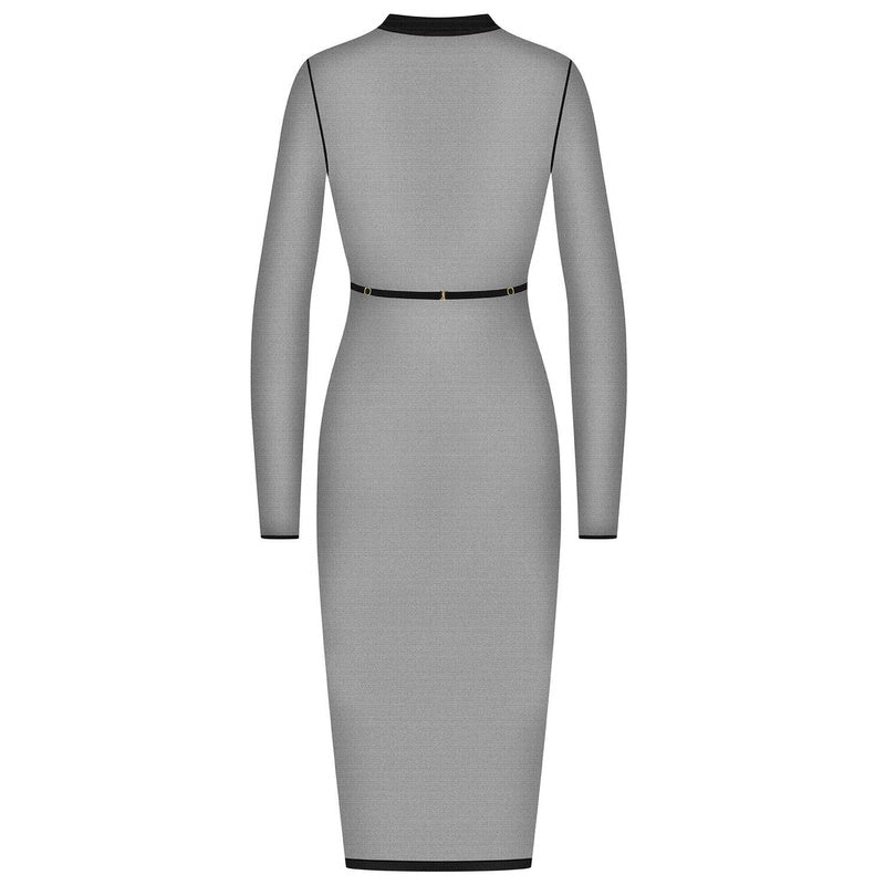 Lingerie Noturna Vestido midi com arnês removível Corps à Corps Noir Doré