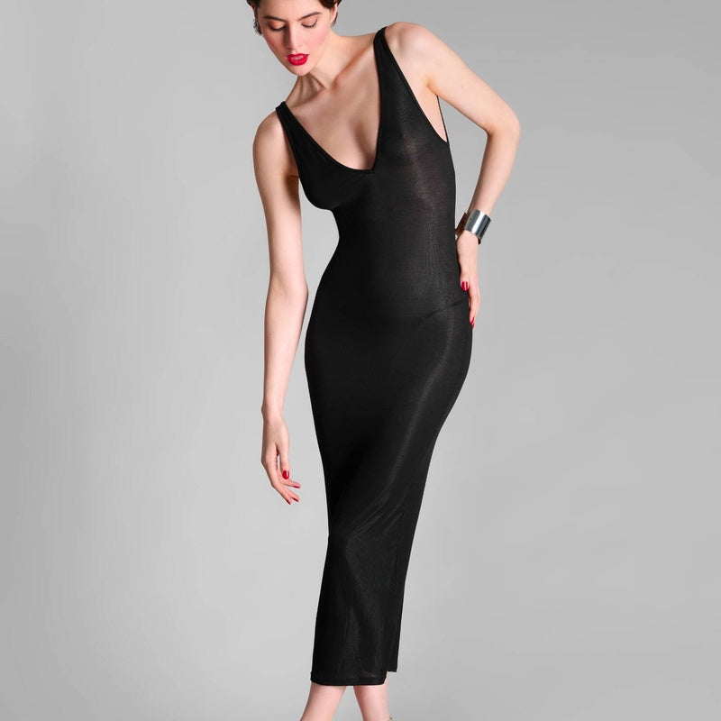 Lingerie Noturna Vestido longo com costas abertas La Femme Amazone