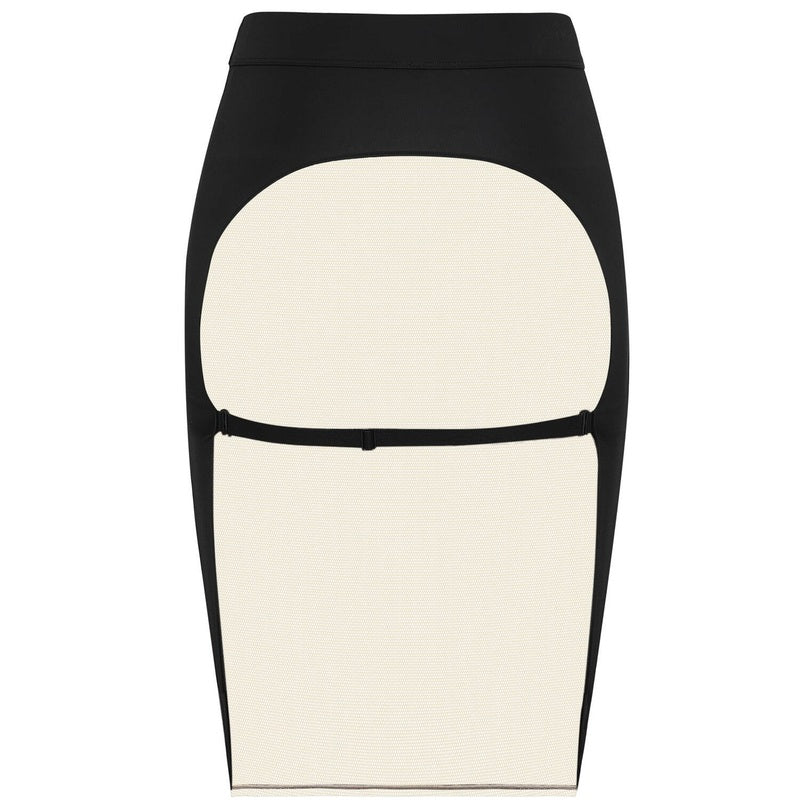 Lingerie Noturna Saia Pure Tentation Noir Nude