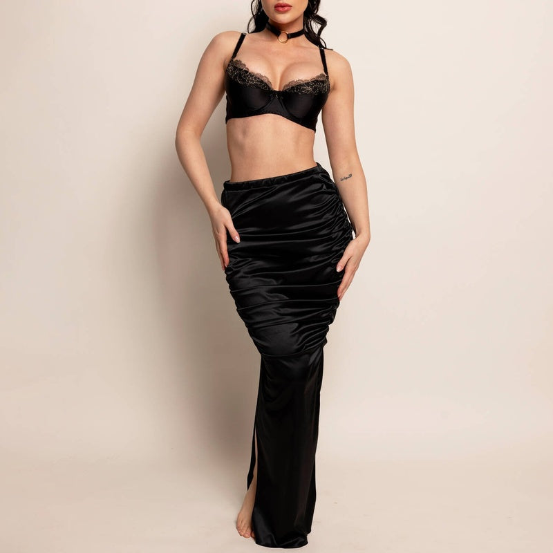 Lingerie Noturna Saia plissada Becca