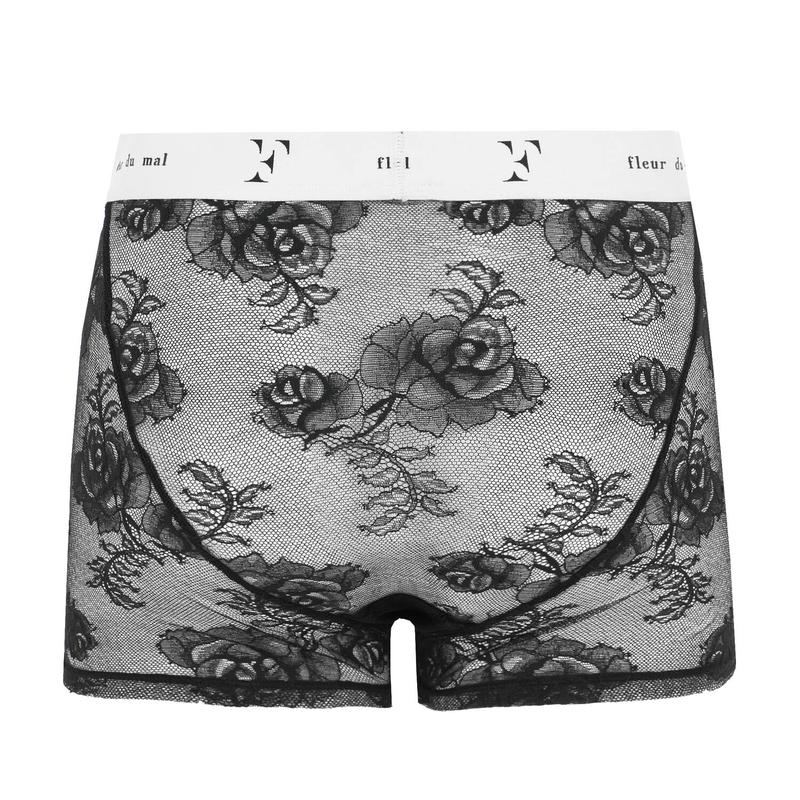 Calcinha Boxer de Renda Bouquet Renda