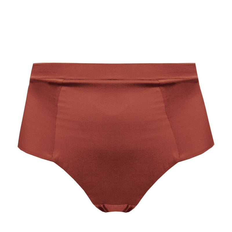 Calcinha Fio Dental cintura alta Petra Garnet