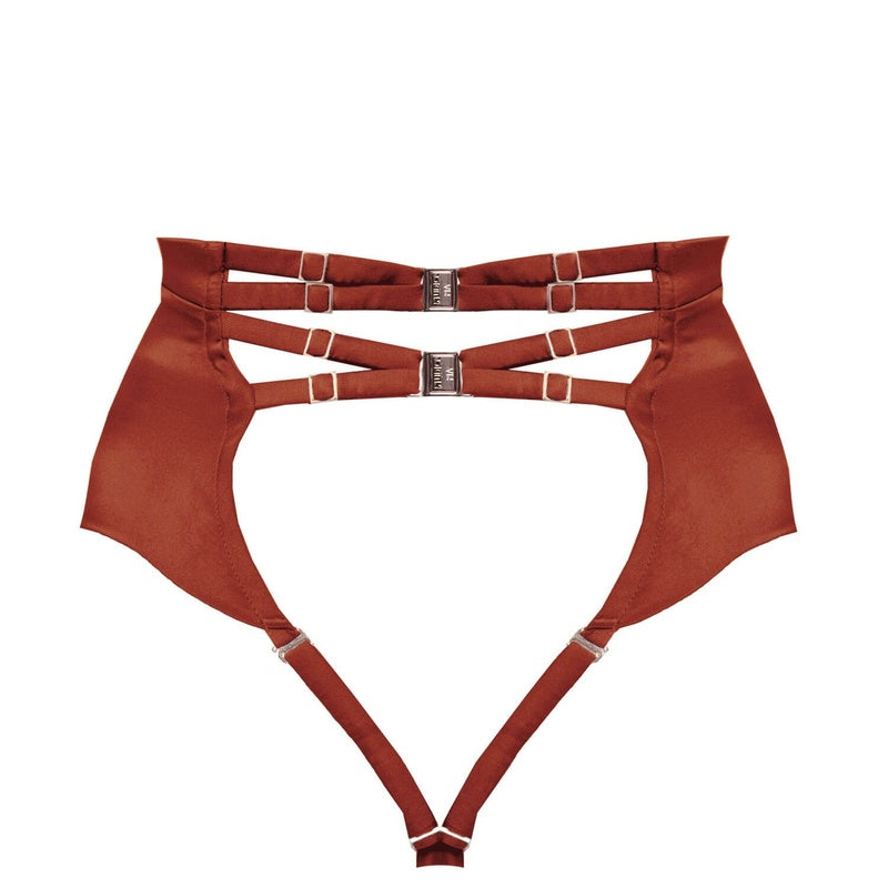 Calcinha Fio Dental cintura alta Petra Garnet