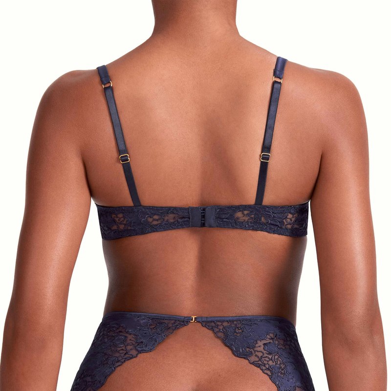 Calcinha aberta cintura alta Arella Indigo