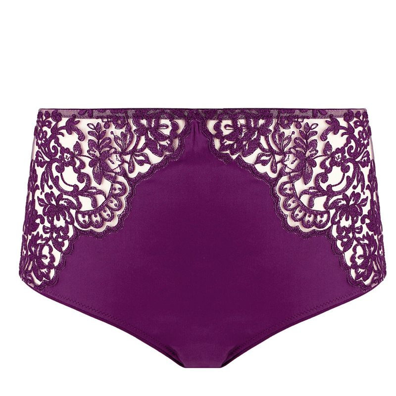 Calcinha cintura alta Royal Jewel Violeta Escuro