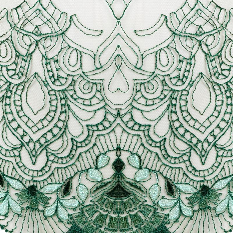 Calcinha cintura alta Venetian Glass Green