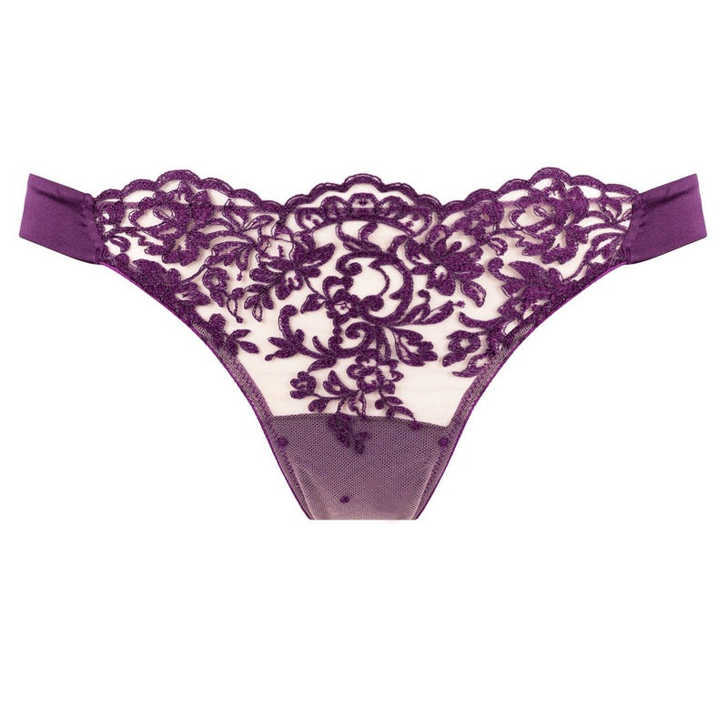 Calcinha Fio Dental Royal Jewel Violeta Escuro