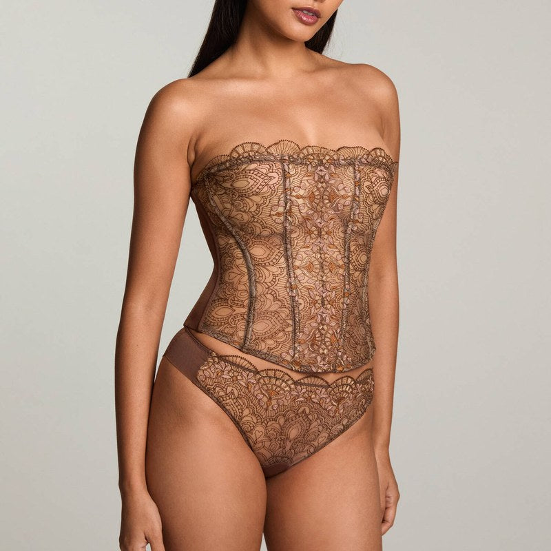Calcinha Breve Mousse de Mocha em Vidro Veneziano