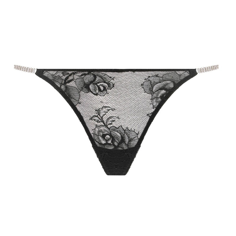 Calcinha Fio Dental de Renda Bouquet Renda