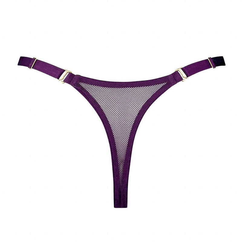 Calcinha Fio Dental aberta Nara Deep Purple