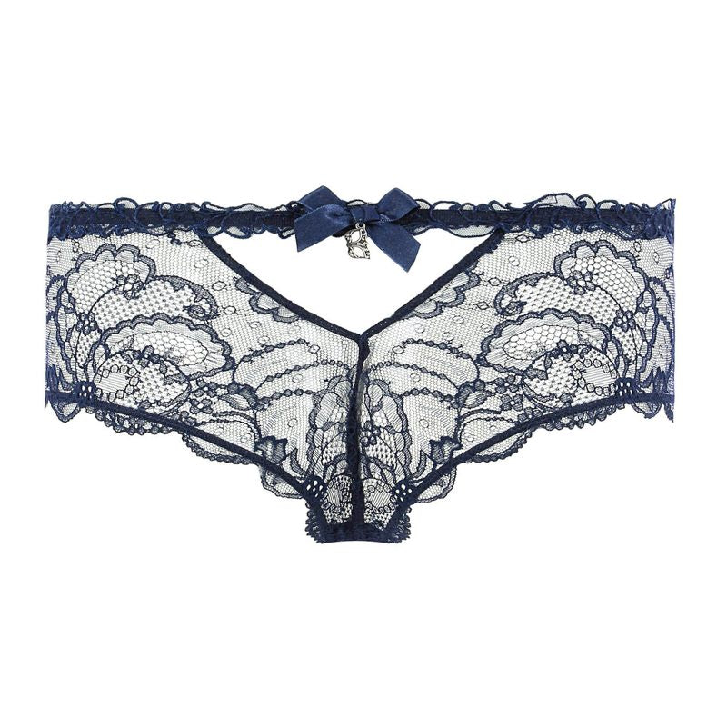 Calcinha Renda Hipster Soir de Venise Bleu Venise