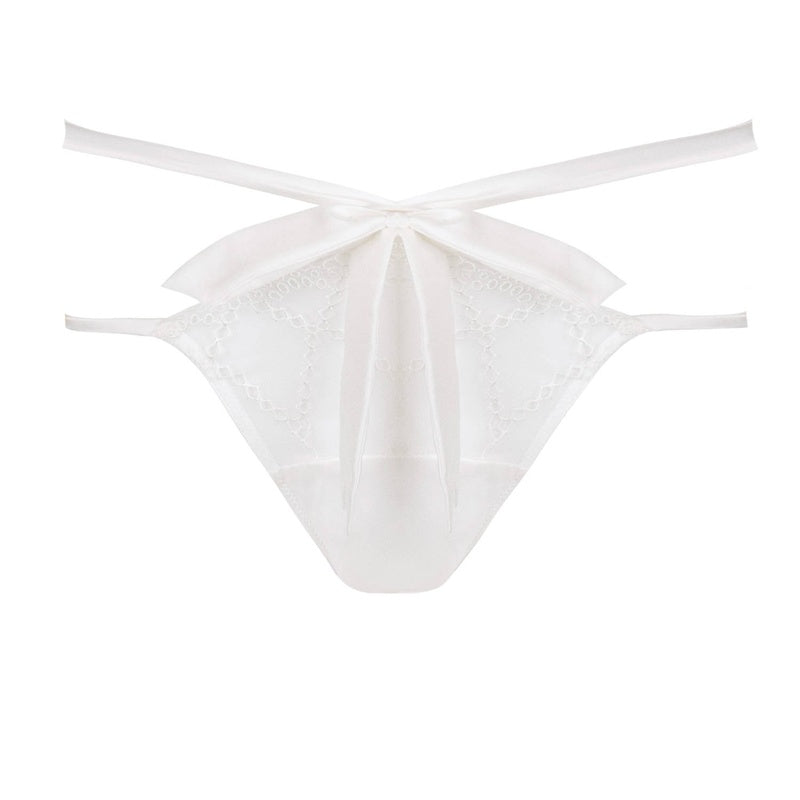 Calcinha com fitas Aurora Ivory