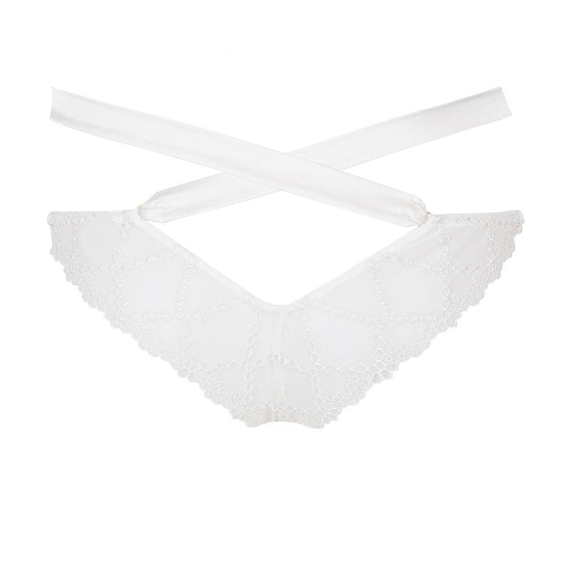 Calcinha com fitas Aurora Ivory