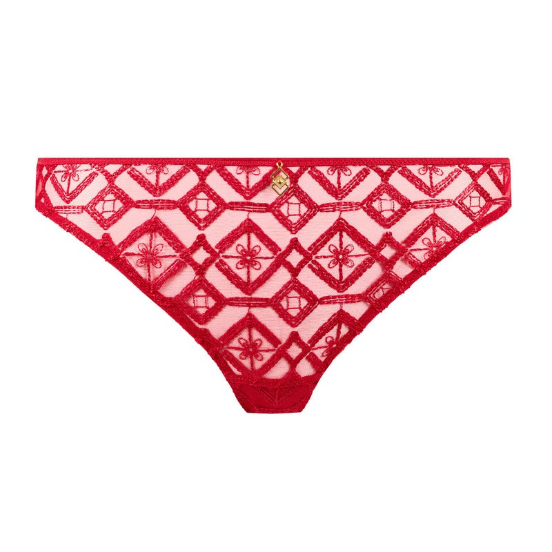 Calcinha Breve resumo italiano Sense of Illusion Red Berry