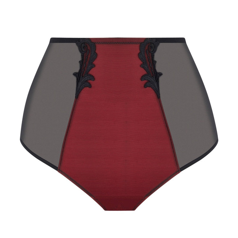Calcinha modeladora de cintura alta Bellissime Inconnue Ombre Rouge