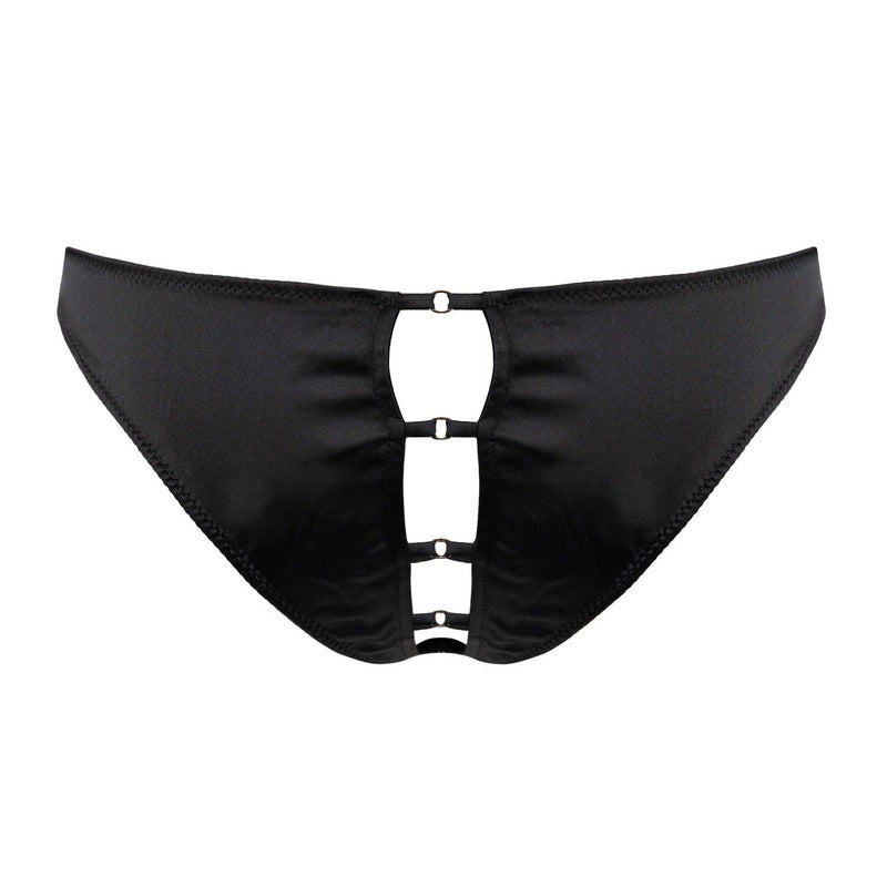 Calcinha Cueca aberta de Seda Cage Luxe