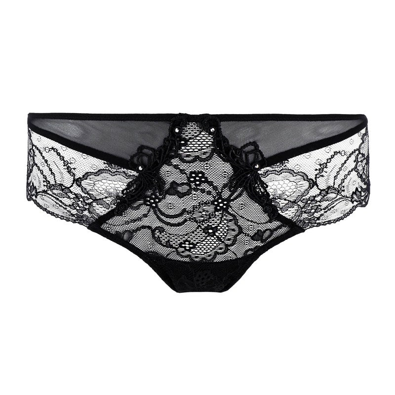 Calcinha Renda decotada hipster Soir de Venise