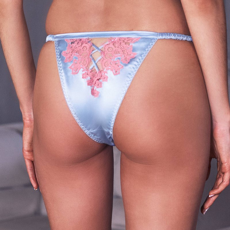 Calcinha Brief de Seda e Renda Aube Céleste Becky CielRose