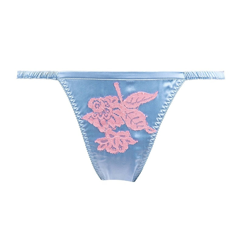 Calcinha Brief de Seda e Renda Aube Céleste Becky CielRose