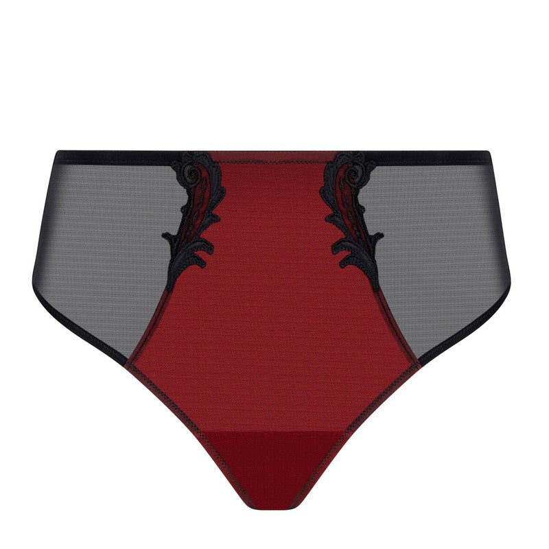 Calcinha cintura alta Bellissime Inconnue Ombre Rouge