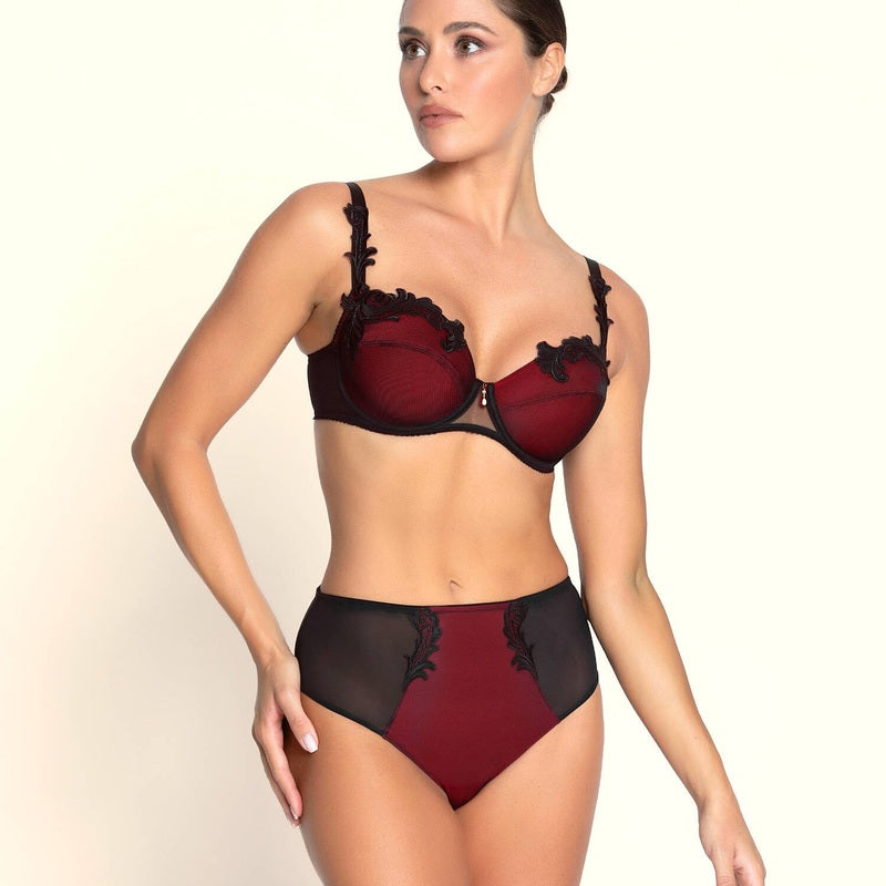 Calcinha cintura alta Bellissime Inconnue Ombre Rouge