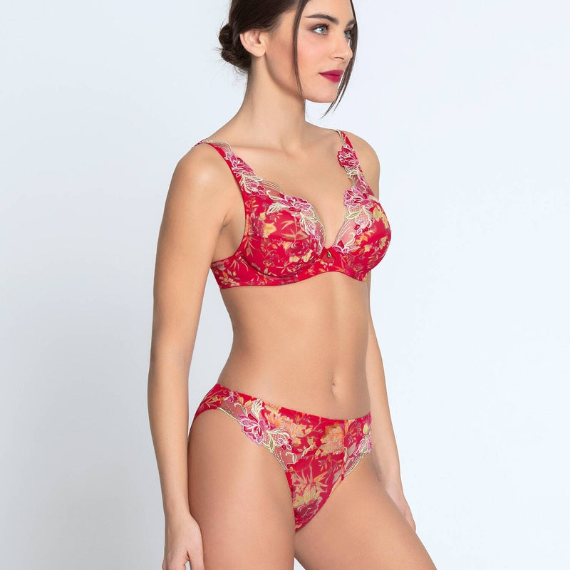 Calcinha Breve sedução Forêt Rubis Santal Rouge