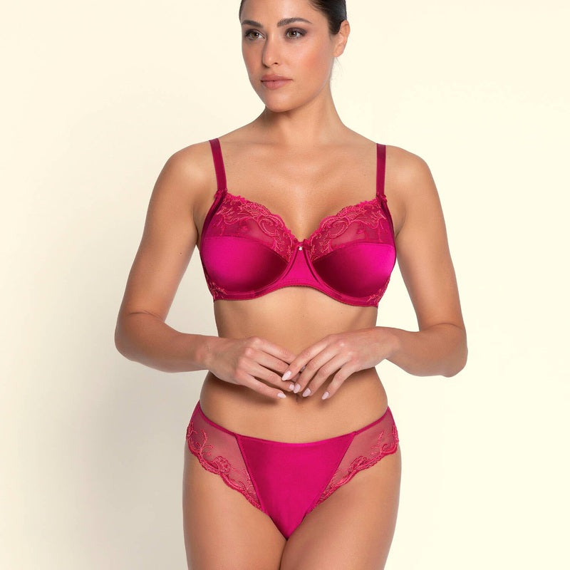 Calcinha Cueca Fancy de Seda Splendeur Soie Splendeur Carmin