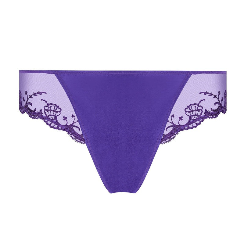 Calcinha Cueca Fancy de Seda Splendor Soie Océan Bleu