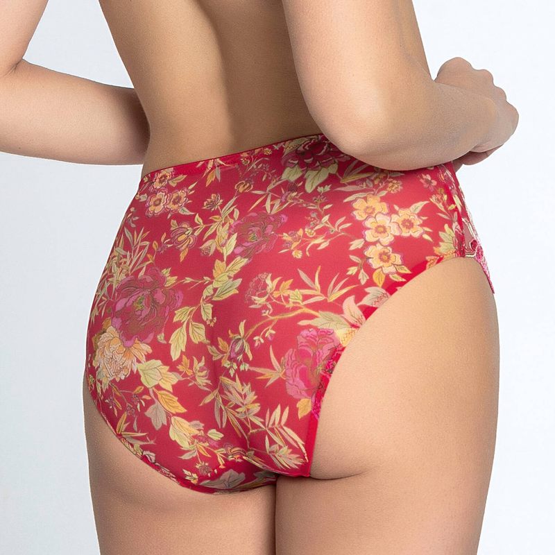Calcinha cintura alta Forêt Rubis Santal Rouge