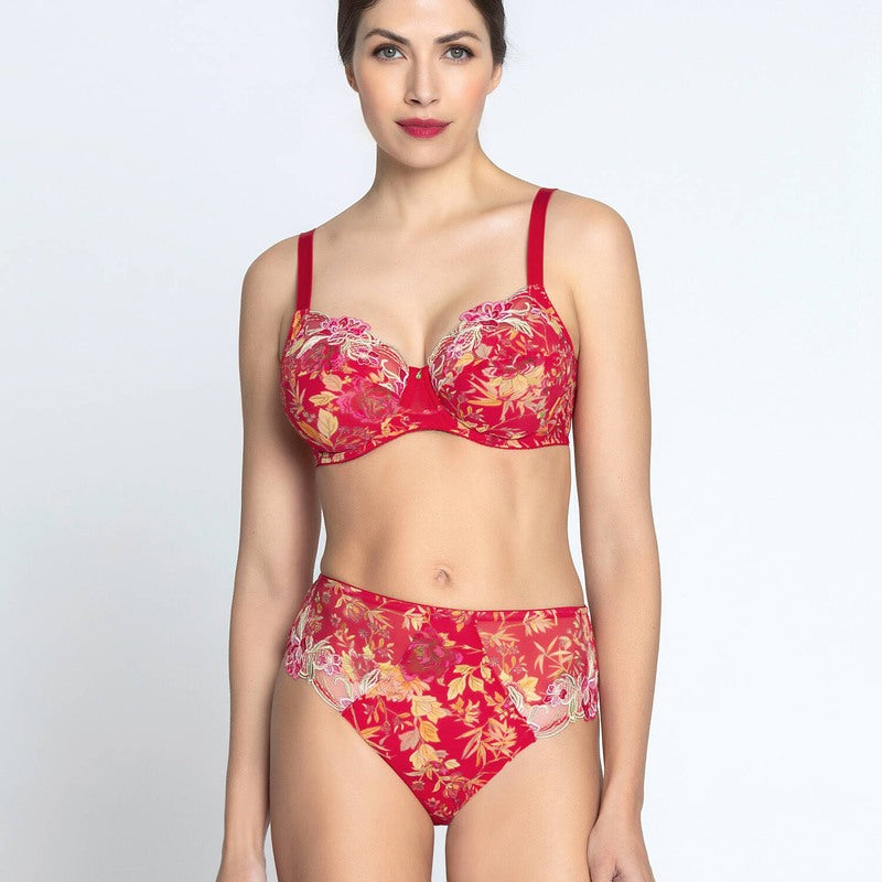 Calcinha cintura alta Forêt Rubis Santal Rouge