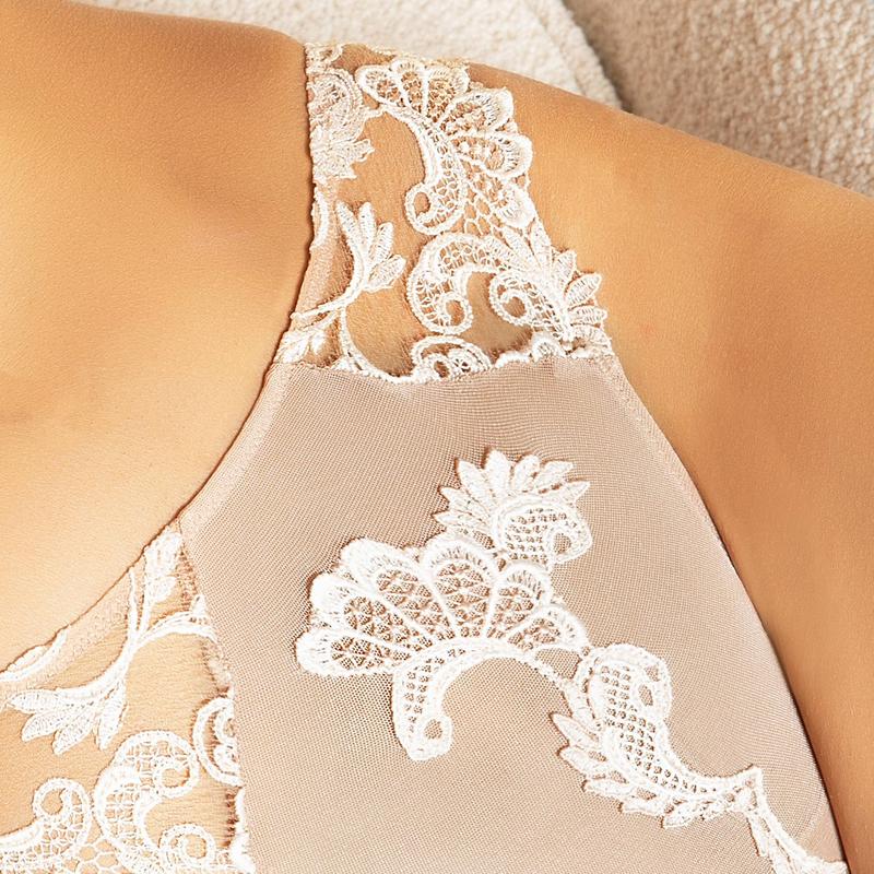 Calcinha Breve sedução Vestido Floral Ambre Nacre