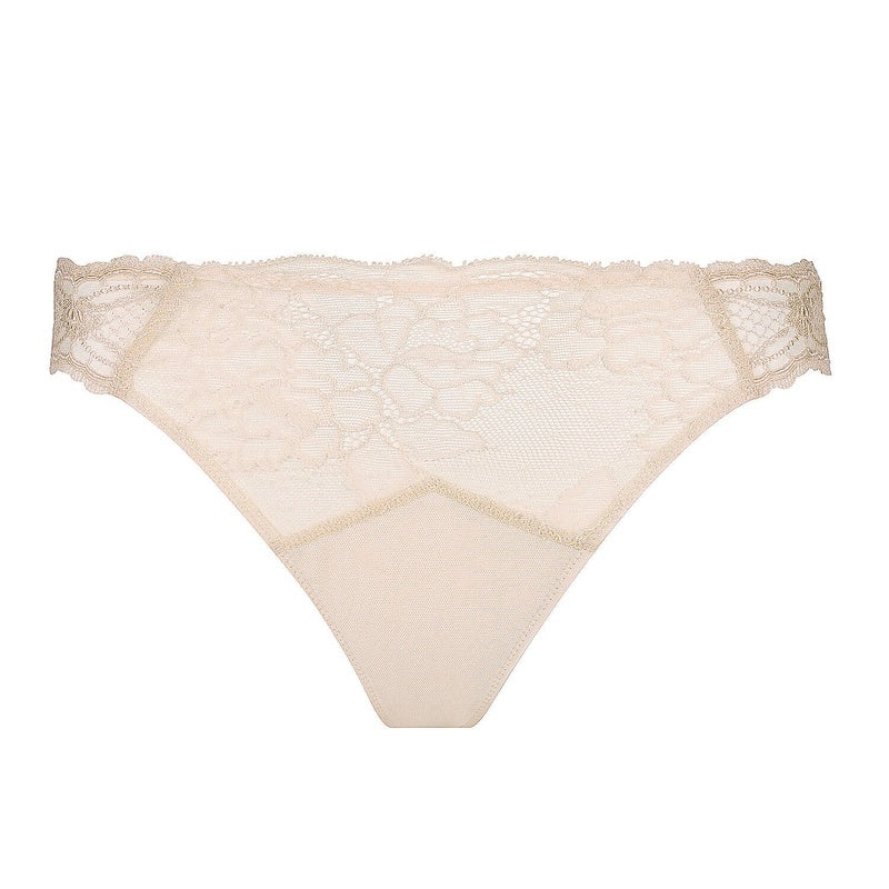 Calcinha Lace Fio Dental Sublime en Dentelle Nude Sublime