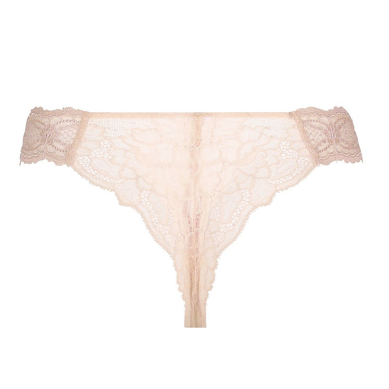 Calcinha Lace Fio Dental Sublime en Dentelle Nude Sublime