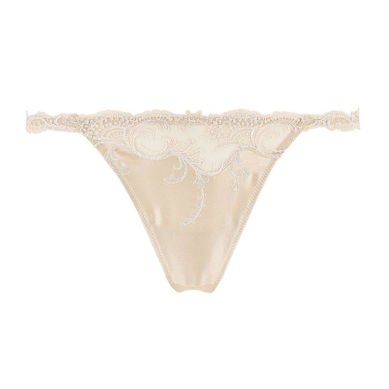 Calcinha Fio Dental de Seda Splendeur Soie Splendeur Aurore