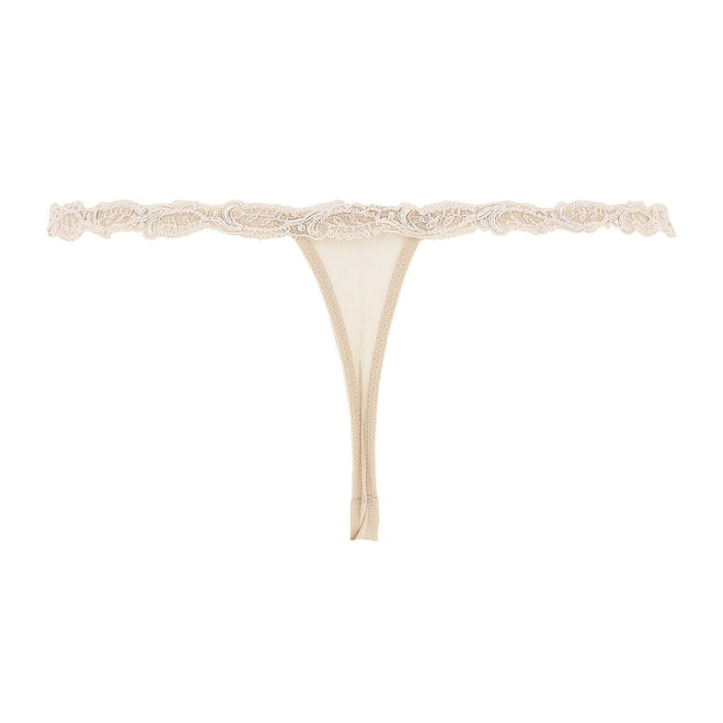 Calcinha Fio Dental de Seda Splendeur Soie Splendeur Aurore