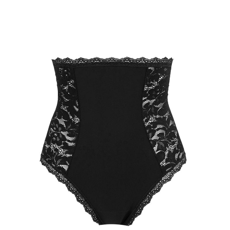 Calcinha modeladora de cintura alta com Renda Nel Dentelle