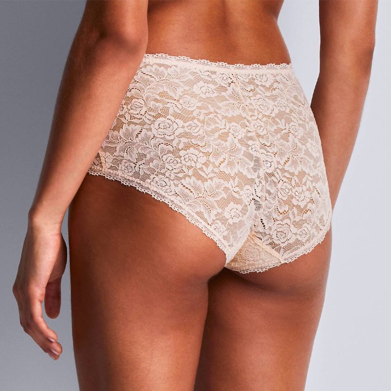 Calcinha de Renda cintura alta Rosessence Care Nude dEté