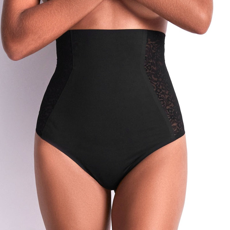 Calcinha Fio Dental de cintura alta com modelagem de Renda Sculpt By Aubade Pepper