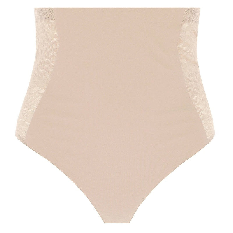 Calcinha Fio Dental de cintura alta com modelagem de Renda Sculpt By Aubade Ginger