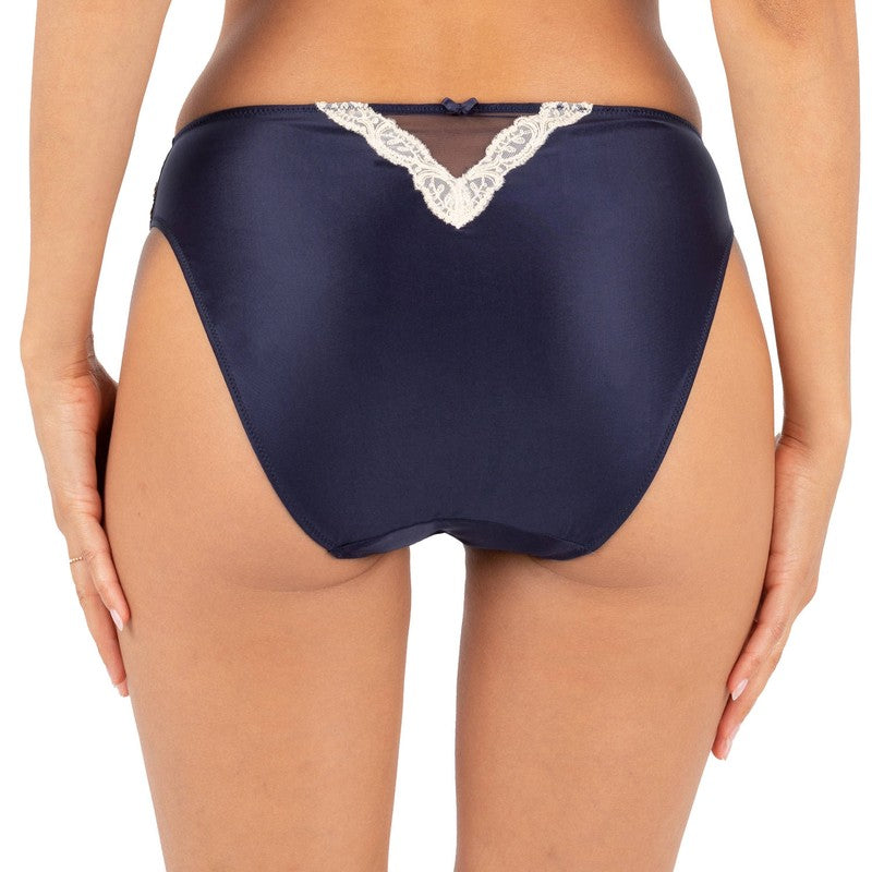 Calcinha Cueca Fancy de Seda Splendeur Soie Splendeur Marine