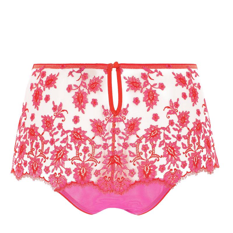 Calcinha cintura alta Petite Fleur Hot Orange