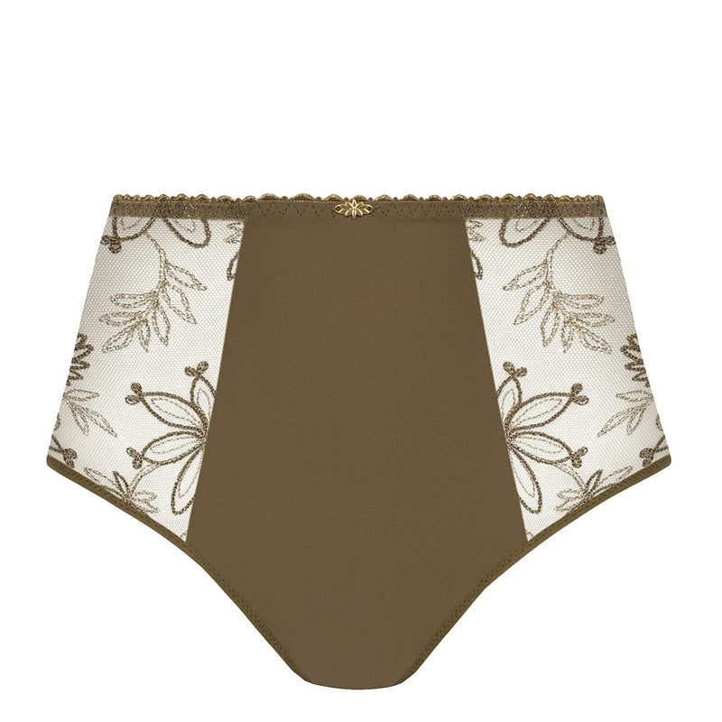 Calcinha cintura alta Alix Bronze