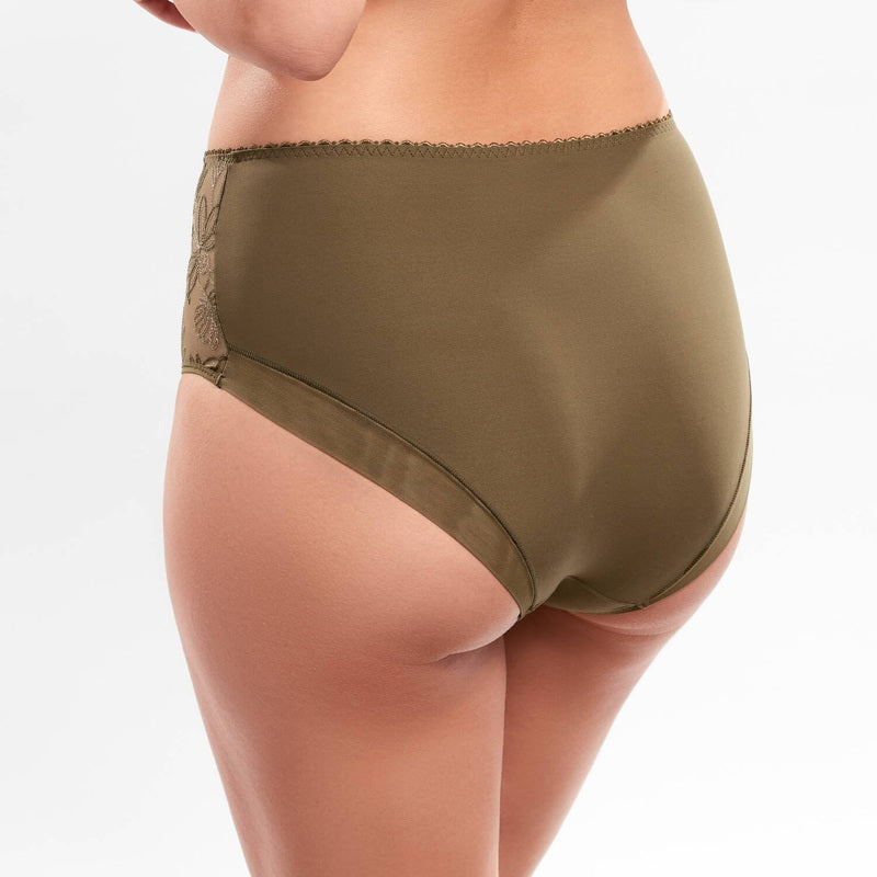 Calcinha cintura alta Alix Bronze